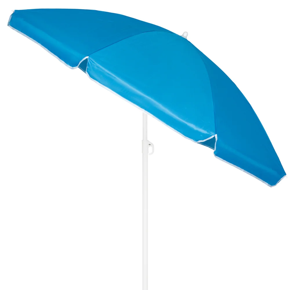 Parasol plażowy łamany wbijany 200cm Niebieski