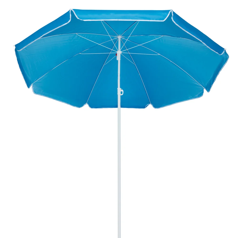 Parasol plażowy łamany wbijany 200cm Niebieski