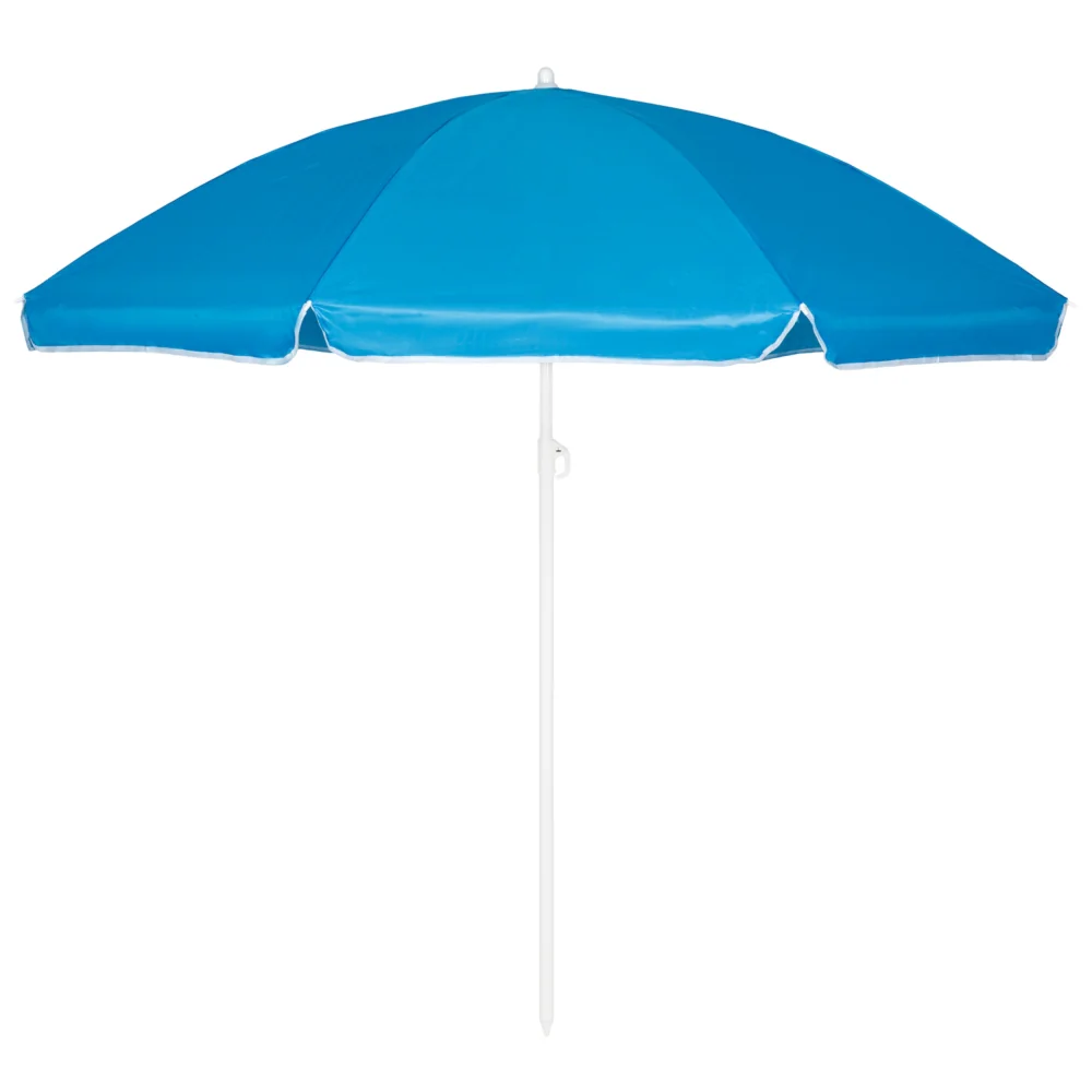 Parasol plażowy łamany wbijany 200cm Niebieski