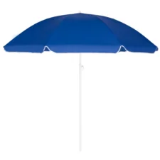 Parasol plażowy łamany wbijany 180cm Niebieski