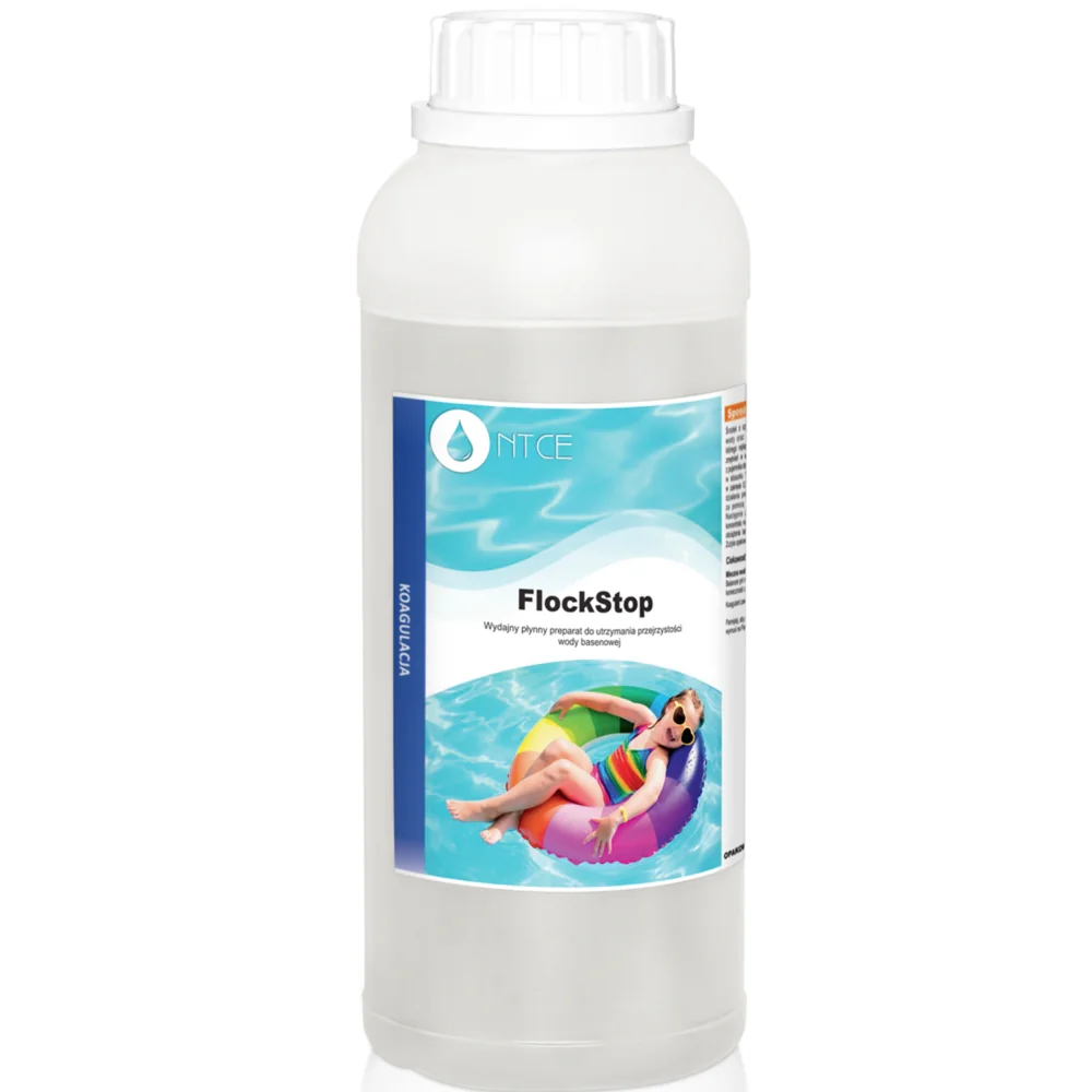 Zestaw do chemii do basenu, chlor, algi, pH, flock