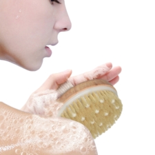 Szczotka do masażu na sucho i mokro naturalna