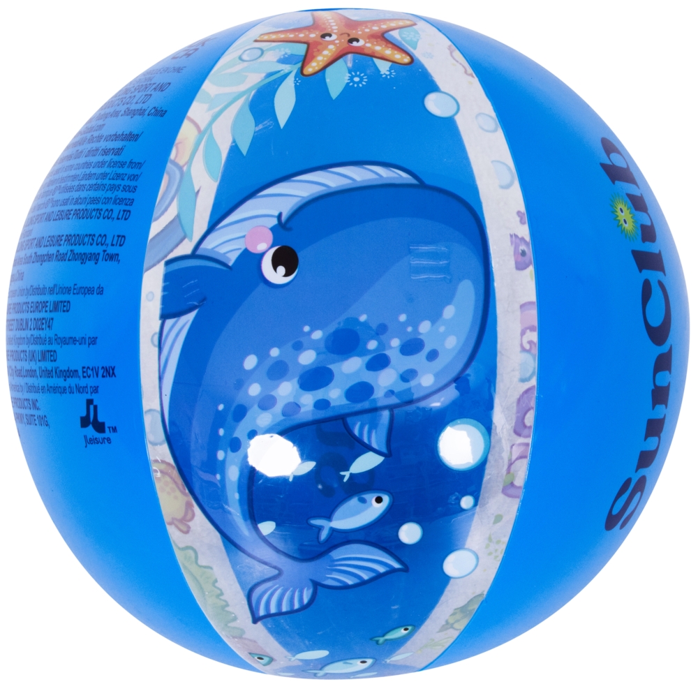 Piłka plażowa dmuchana Płetwonurek 40cm.