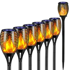 Lampa solarna Pochodnia z płomieniem LED x6