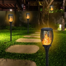Lampa solarna Pochodnia z płomieniem LED x6