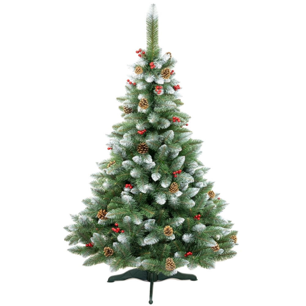 Choinka Sosna diamentowa + Szyszki Jarzębina 220cm