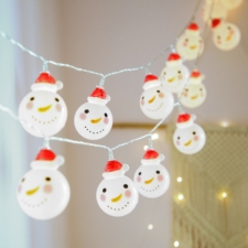 Lampki świąteczne kurtyna Bałwanki 10LED