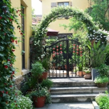 Pergola ogrodowa metalowa łuk 240cm