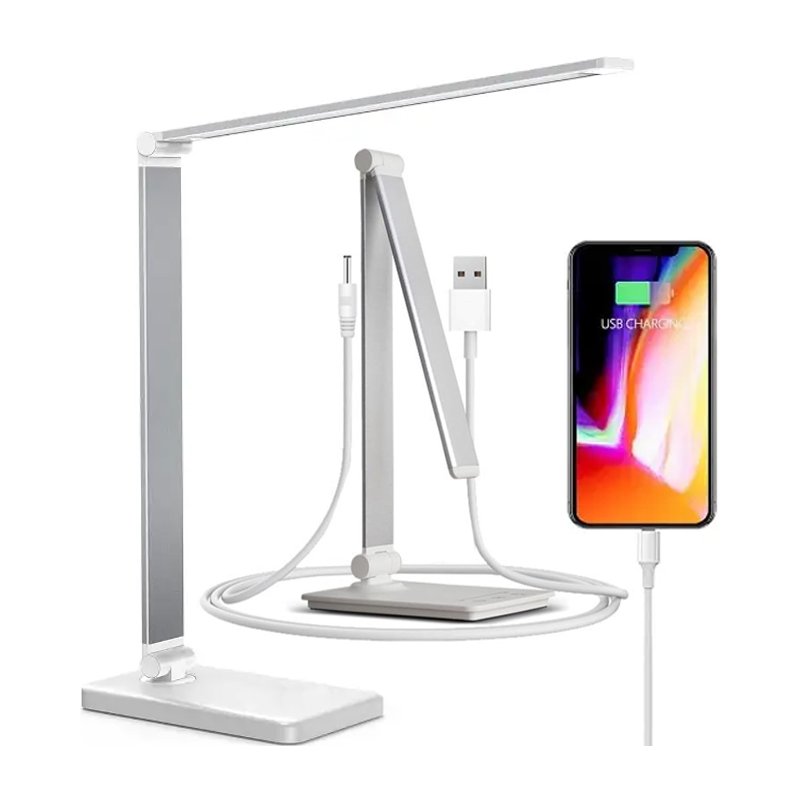 Lampa biurkowa LED z ładowaniem USB