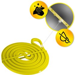 Guma oporowa do ćwiczeń gumy Powerband Żółta 1-5kg