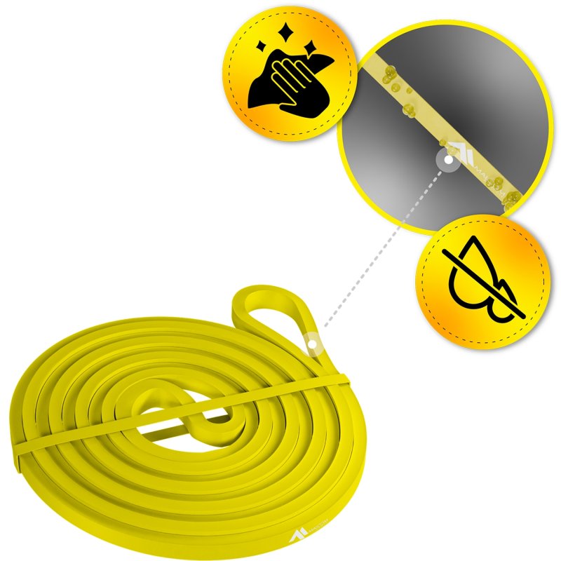 Guma oporowa do ćwiczeń gumy Powerband Żółta 1-5kg