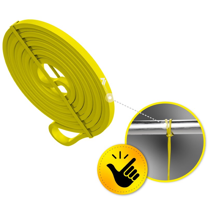 Guma oporowa do ćwiczeń gumy Powerband Żółta 1-5kg