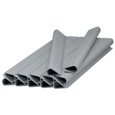 Klipsy do taśmy ogrodzeniowej 19cm Szary 12 sztuk