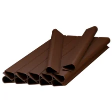 Klipsy do taśmy ogrodzeniowej 19cm Ciemny Brąz 12 sztuk