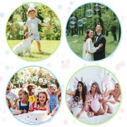 Pistolet do baniek mydlanych maszyna + Płyn