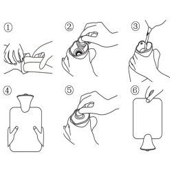 Termofor z imitacją futra 2L ciemny szary