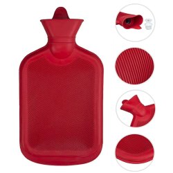 Termofor z imitacją futra 2L granatowy