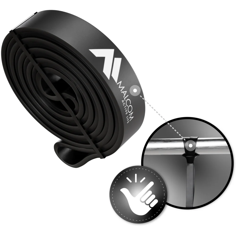 Guma oporowa do ćwiczeń gumy Powerband Czarna