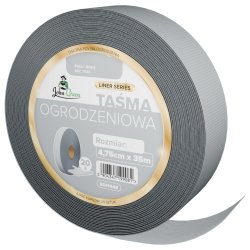 Taśma ogrodzeniowa 4,75cm x 35m Szary + Klipsy
