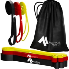 Zestaw 3 gum oporowych do ćwiczeń gumy oporowe Powerband 1-17kg + Worek