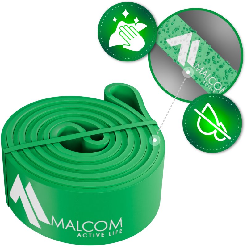 Guma oporowa do ćwiczeń gumy Powerband Zielona