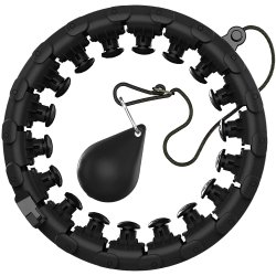 Hula hop z obciążeniem i funkcją masażu