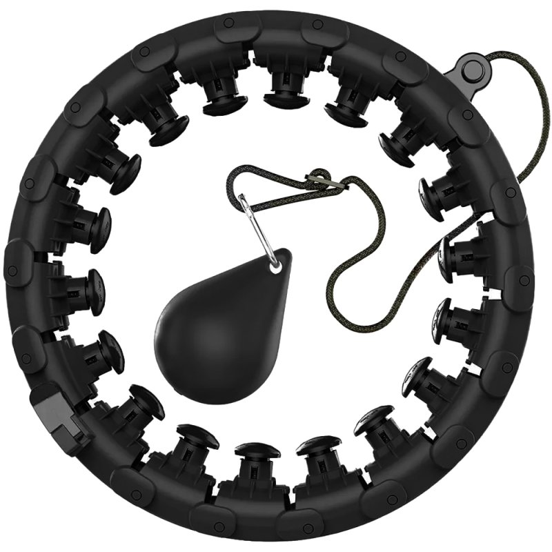 Hula hop z obciążeniem i funkcją masażu