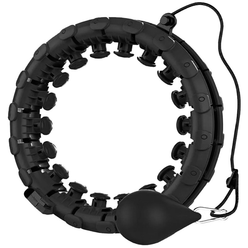 Hula hop z obciążeniem i funkcją masażu