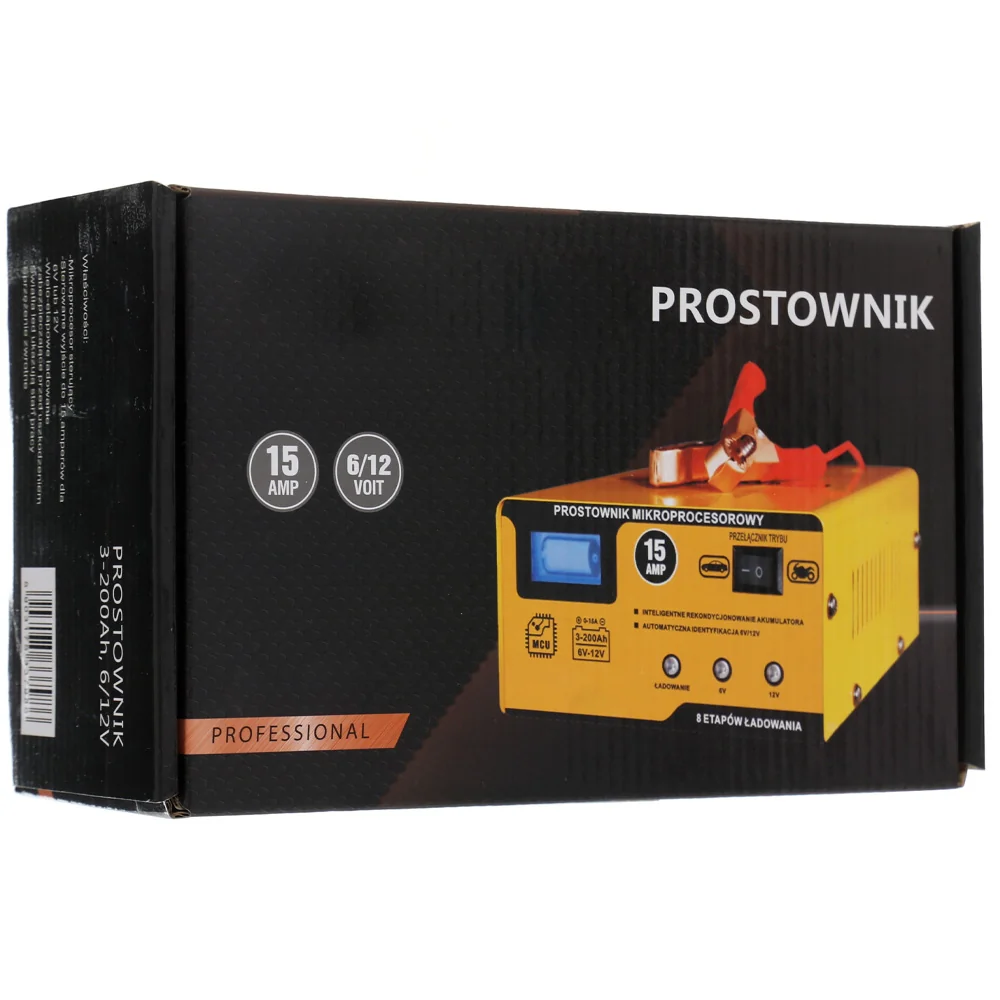 Prostownik mikroprocesorowy 6/12V 10A