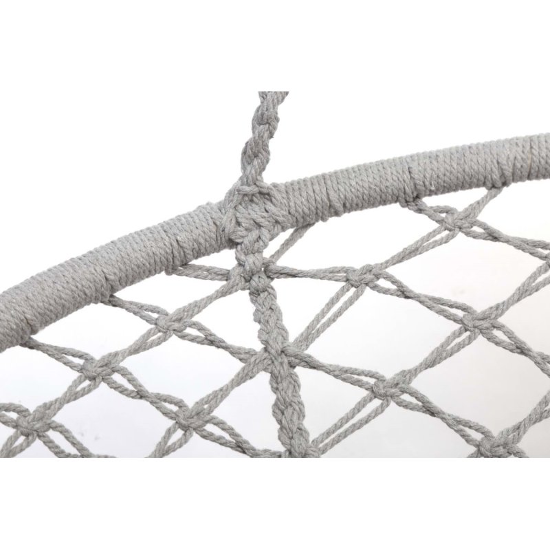 SDH178 Fotel bocianie gniazdo plecione 80cm Grafit