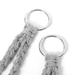 SDH178 Fotel bocianie gniazdo plecione 80cm Grafit