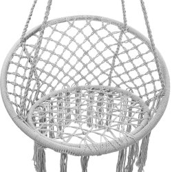 SDH178 Fotel bocianie gniazdo plecione 80cm Grafit