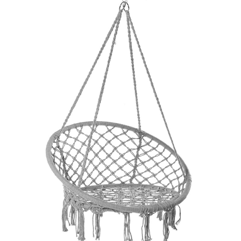 SDH178 Fotel bocianie gniazdo plecione 80cm Grafit