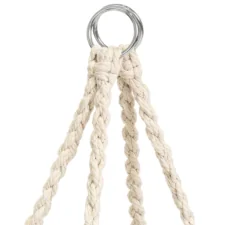 Huśtawka wisząca pleciona fotel BOHO Ecru