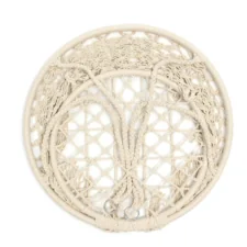 Huśtawka wisząca pleciona fotel BOHO Ecru