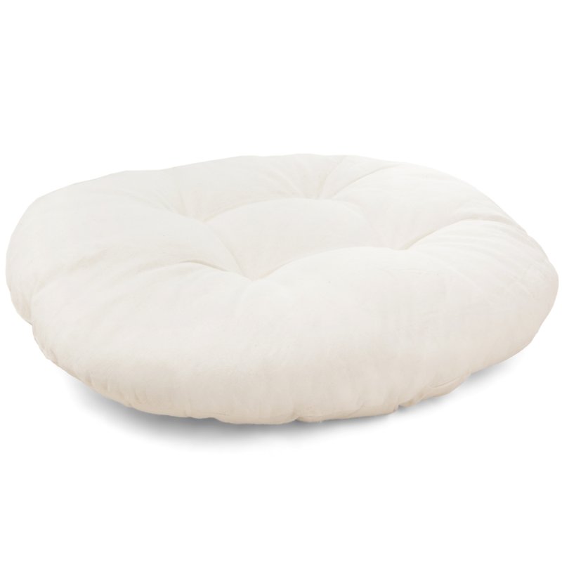 Huśtawka wisząca pleciona 80cm + Poduszki Ecru