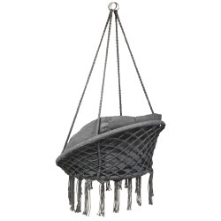 Huśtawka wisząca pleciona BOHO + 2x Poduszka XXL