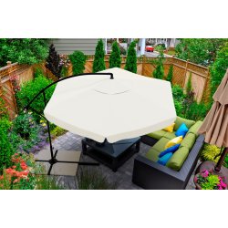SDH082 Parasol na wysięgniku + Pokrowiec Beżowy