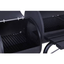 Grill ogrodowy węglowy z wędzarnią + Mata teflon