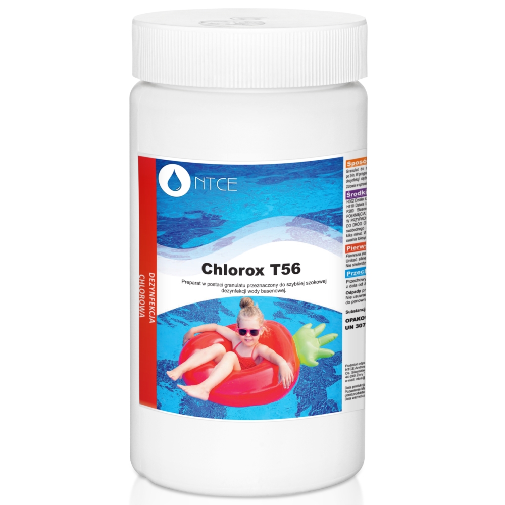 Zestaw chemii do basenu, chlor, algi, pH, flock