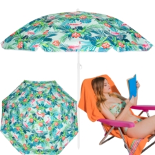 Parasol plażowy składany łamany wbijany 180cm