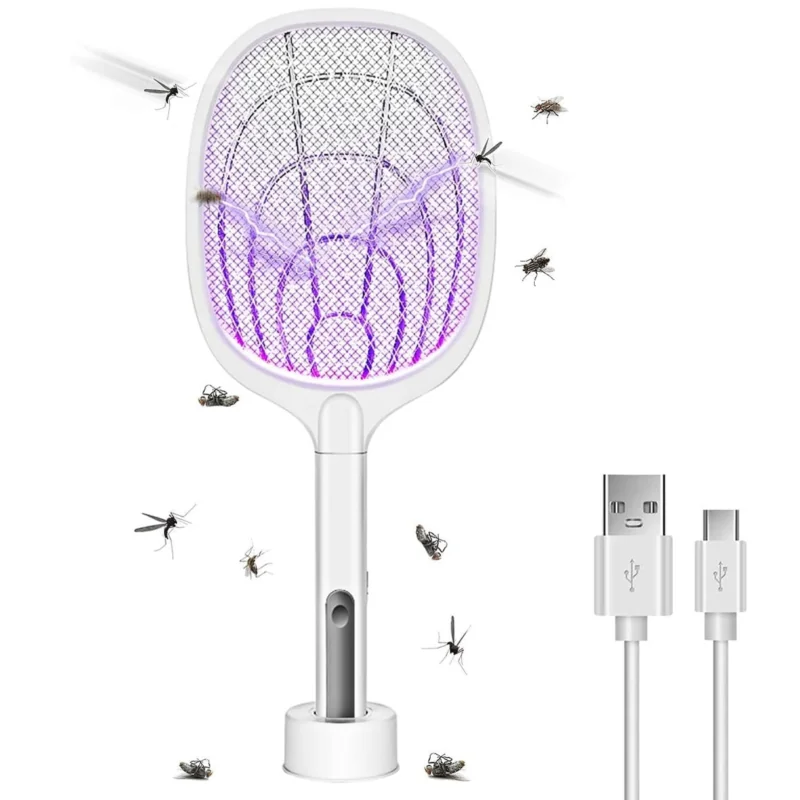 Paletka na insekty owadobójcza akumulatorowa packa USB + Uchwyt