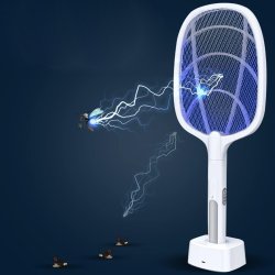 Paletka insekty owadobójcza akumulatorowa + Uchwyt