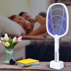 Paletka insekty owadobójcza akumulatorowa + Uchwyt