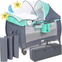 Łóżeczko dziecięce turystyczne z przewijakiem