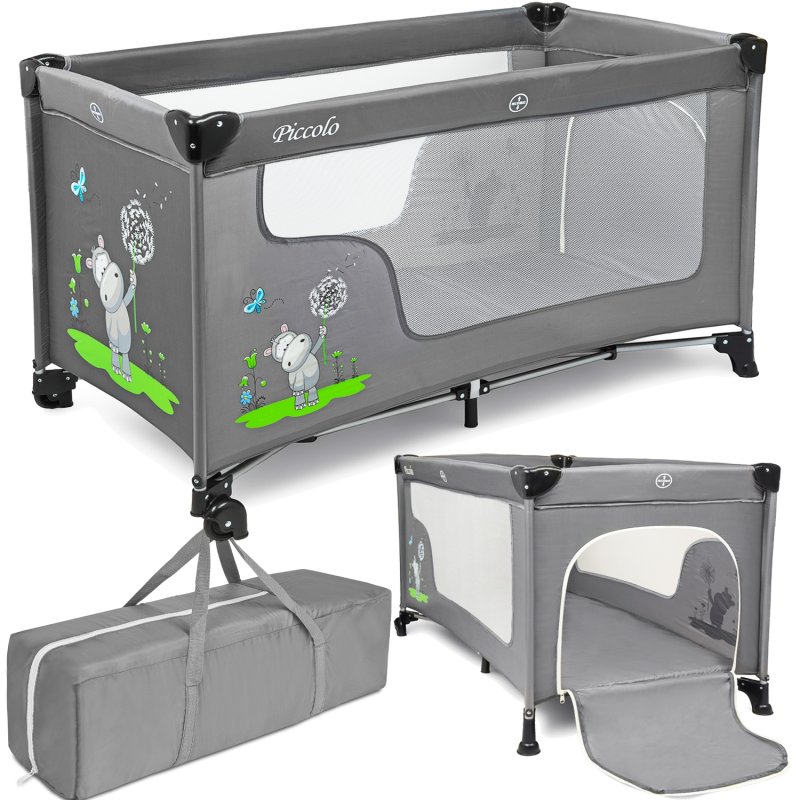 SDH129 Łóżeczko dziecięce turystyczne Hipopotam