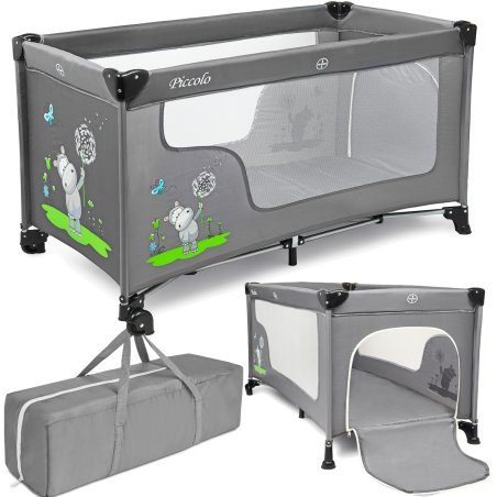 SDH129 Łóżeczko dziecięce turystyczne Hipopotam