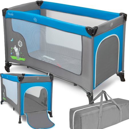 SDH127 Łóżeczko dziecięce turystyczne Hipopotam