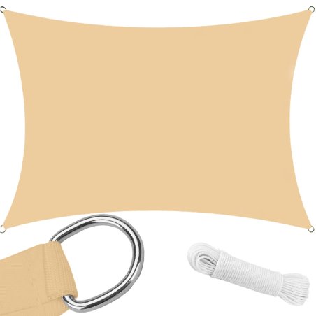 Żagiel przeciwsłoneczny prostokątny 3x4m