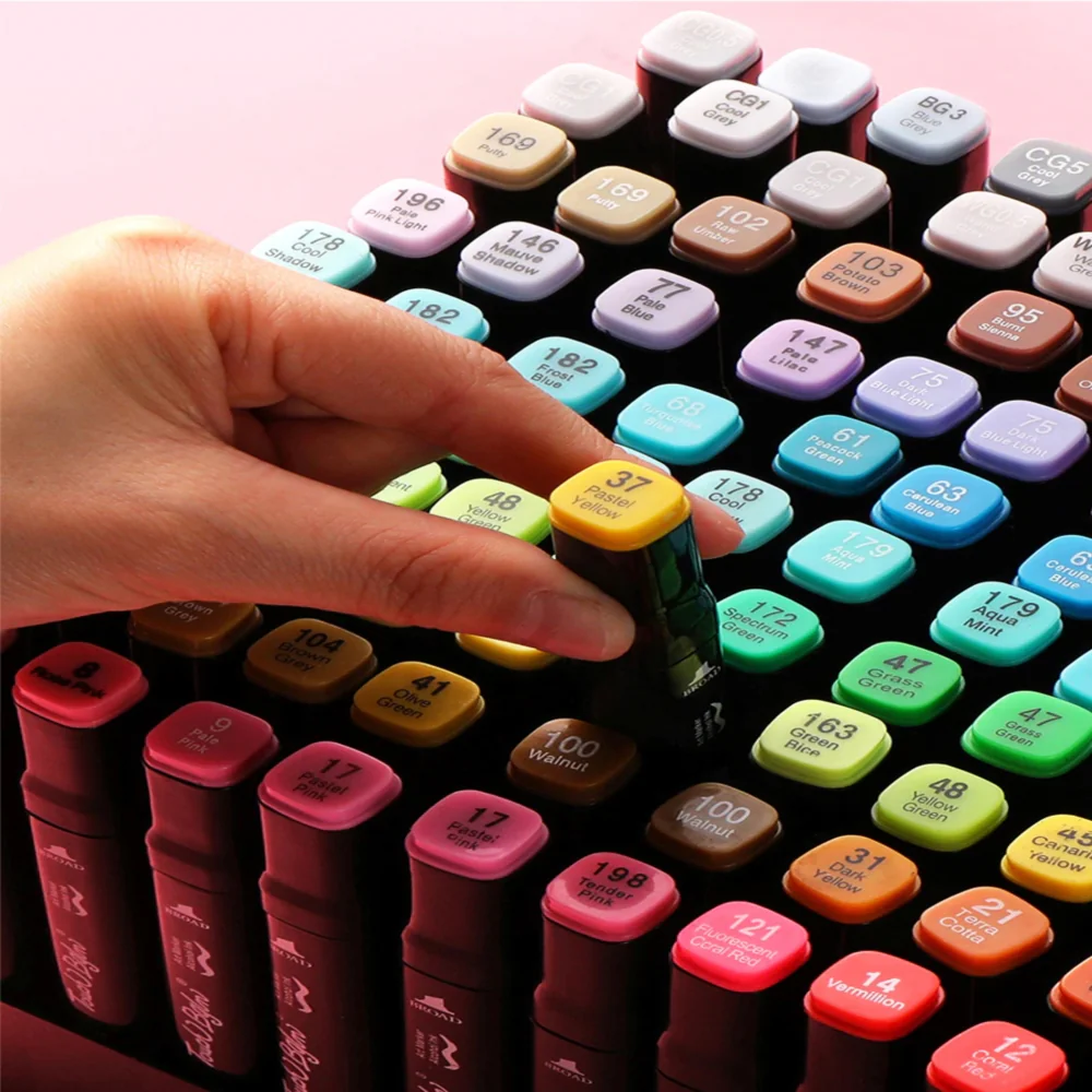 Flamastry alkoholowe markery pisaki 168szt. Flamastry alkoholowe markery pisaki 168szt.